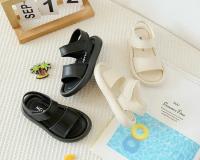 Sandalias de verano para niños y niñas, zapatos suaves y transpirables con gancho de color puro, a la moda, para la playa - details 13