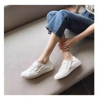 Primavera nuevos zapatos blancos de cuero para mujer, el verano delgado puede pisar el talón, zapatos casuales planos. - details 18