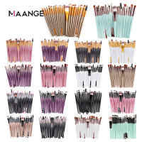 Juego de brochas de maquillaje profesional para mujer, juego de alta calidad, belleza, 20 unidades - details 0