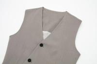 TRAFZA-Conjunto de 2 piezas de moda para mujer, pantalones sueltos informales elegantes Vintage + traje de viaje Sexy con cuello en V para vacaciones, novedad de verano - details 16