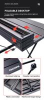 Mesa de camping para exteriores, mesa plegable portátil de gran resistencia, aluminio, apta para picnics y barbacoas, ¡NOVEDAD! - details 3