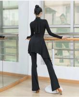 Trajes modernos para mujer, tops de baile social personalizados y cómodos para bajar de peso, trajes de práctica de tango Chacha Samba - details 6