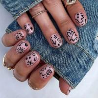 24 Unids/CA Love Pink Juego Completo Falso, Uñas Artificiales Removibles Impermeables, Uñas Decorativas para Mujer - details 18
