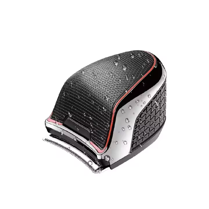 Kemei-cortadora de pelo inalámbrica para hombres, recortadora de barba impermeable, corte de pelo automático, afeitado, cabeza baldeada, hoja curva ancha - 1