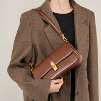 Bolso de Cuero Genuino para Mujer: Bandolera, Bolso para Teléfono y Cubo - details 6