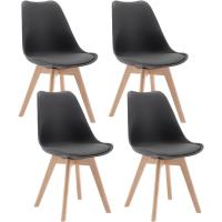 Sillas de Comedor de Cuero Sintético y Polipropileno Diseño de Torre Mara - details 0