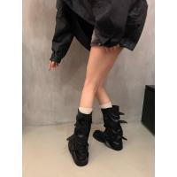 Botas Retro Nicho Talón Grueso, Botas Medias y Altas, Estilo Vaquero Occidental, Botas de Caballero, Otoño Temprano, Botas de Mujer Francesa - details 13