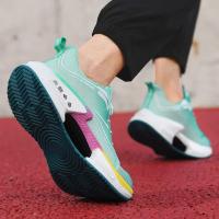 Zapatos para correr con hebilla giratoria para hombre, zapatillas gruesas a la moda para mujer, calzado para correr con parte inferior gruesa Unisex, calzado sin cordones para exteriores para niños - details 38