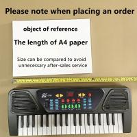 Piano Electrónico de un solo canal de 37 teclas, con micrófono, teclado portátil para educación musical, juguete inicial para niños y niñas - details 0