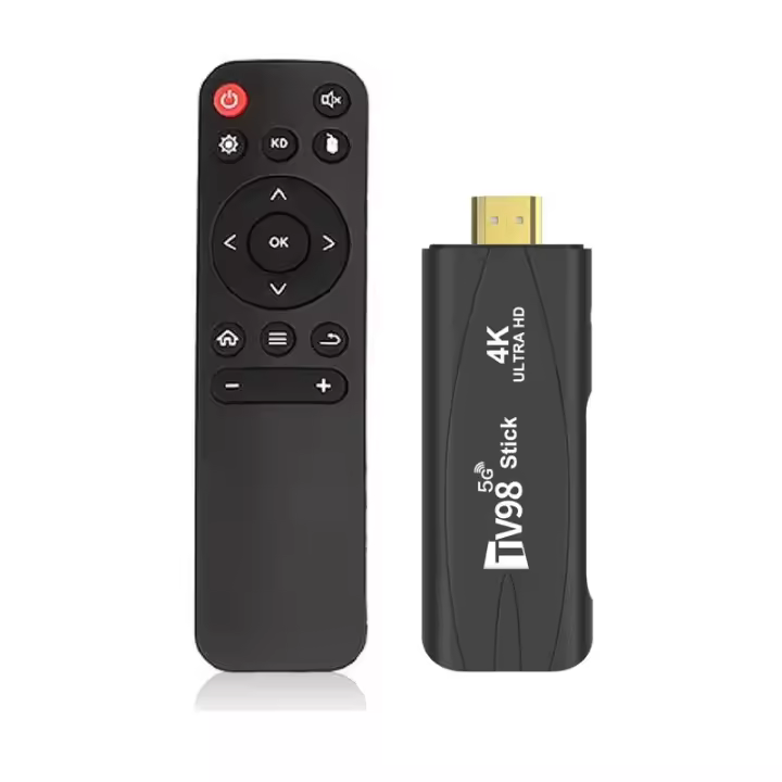 TV98 Mini TV Stick Android 12,1 4K HD 2G 16G TV Box 2,4G 5G Dual Wifi Dispositivo de TV inteligente reproductor multimedia receptor de TV Android Set Top Box - 1