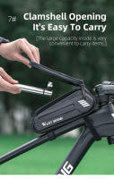 WEST BIKING-bolsa impermeable para bicicleta, bolsa para tubo frontal, soporte para teléfono móvil con pantalla táctil, accesorios para ciclismo de montaña y carretera - details 8