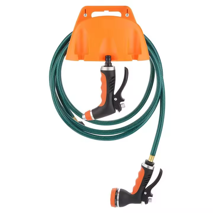 Soporte de manguera de montaje en pared de plástico, soporte de manguera de agua portátil duradero, organizador de manguera engrosada Universal, accesorios de riego - 1