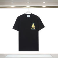 2025 Camisas casuales básicas de moda de verano, camisetas holgadas de algodón puro para hombres y nuevas camisas de manga corta para parejas con estampados de logotipos en la parte delantera - details 0