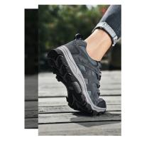 Zapatos Deportivos informales transpirables para hombre, zapatillas antideslizantes para montañismo, superficie de red de senderismo, talla grande - details 7
