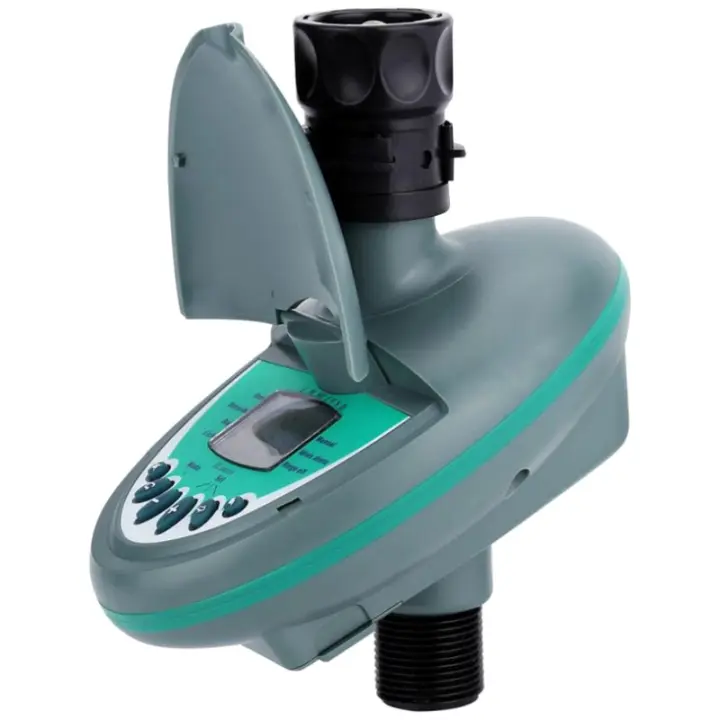 Controlador de temporizador de agua con pantalla LCD inteligente automático para el hogar, sistema electrónico de temporizador de riego para jardín - 1