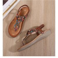 Sandalia de Cuña Mujer 2025 con Cristales Transpirables - Diseño Boho Chic Elegante, Zapatos de Verano Cómodos para Playa, Fiesta y Diario, Moda Primavera-Verano - details 29