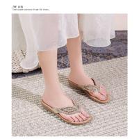Sandalias Bohemias Mujer 2025 con Cristales - Punta Redonda y Suela Plana |   Zapatos de Verano Elegantes para Playa y Paseos Urbanos - details 11