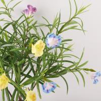 Ramas artificiales de gloria de la mañana de 100cm, elegantes y hermosas flores de Oleander de simulación, flor falsa hecha a mano de tacto Real - details 5