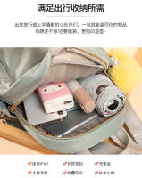Mochilas de color verde Mochila pequeña para niña Bolsas casuales lindas y elegantes para mujer Diseño de moda Bolsas de libros ligeras fáciles de llevar con decoraciones colgantes - details 7