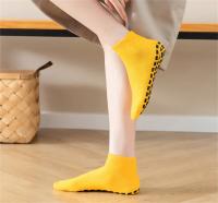 Calcetines de trampolín para adultos y niños, calcetines antideslizantes con suela de silicona para yoga, deportes de interior, jardín de infantes, paquete de 10 pares - details 11