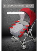 Bolsa De Dormir Para Bebé Invierno Gruesa Cálido Impermeable Y Antigolpes Cubierta De Pie Para Carrito Accesorio Para Carrito De Bebé Unisex Talla Única Material Algodón Flannel - details 0