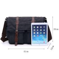 Bolso bandolera para ordenador portátil de 16 pulgadas para hombre, lona, ​​uso diario - details 11