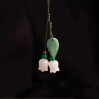 Cordón con dijes para teléfono de flores, cordón de estilo corto con flor de simulación, cordón para teléfono, estilo chino Universal - details 3