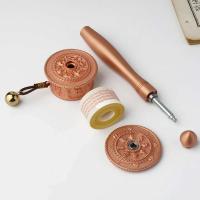 Rueda de oración tibetana Heag para aliviar el estrés y la ansiedad, diseño auténtico, perfecto para prácticas de meditación budista, aleación - details 6