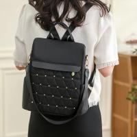 Mochila de nailon con remaches para mujer, mochila antirrobo de gran capacidad para niña, mochila de ocio multifuncional, 2023 - details 5