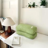 Almohada de Soporte para el Cuello con Cáscara Completa de Trigo Sarraceno y Hierbas Naturales - Lavable a Mano, Núcleo Duro, Diseño Acolchado Rosa para Hogar, Residencia Universitaria, Hombres y Mujeres, Alivio de la Columna Cervical y Ayuda al Sueño - details 2