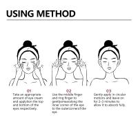 Crema para ojos con cafeína, colágeno, antiarrugas, reafirmante, aclara las líneas finas, las ojeras, elimina las bolsas y ilumina el cuidado de los ojos - details 7