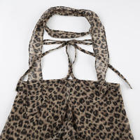 BUNO-Camisola de gasa para mujer, Top corto de leopardo Y2k, moda de verano, ropa de calle, camiseta sin mangas, Tops sexis sin mangas para mujer, chaleco con hombros descubiertos - details 21