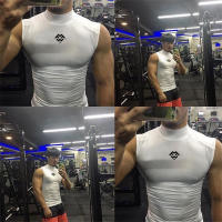 Camiseta de compresión para hombre, ropa ajustada para gimnasio, camiseta sin mangas para entrenamiento de culturismo y musculación - details 4