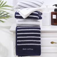 Toalla de mano de algodón puro para baño, toalla facial Suave a rayas, fuerte absorción de agua - details 1