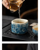 Ru Kiln Golden Wanhua Master, degustación de alta gama, cerámica única, uso Personal, juego de Kung Fu, taza de té pequeña - details 4