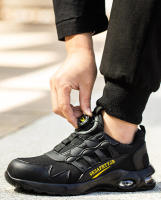 Zapatos De Seguridad Para Hombre Con Botones Giratorios Y Punta De Acero Indestructibles Antipinchazos Y Con Almohadilla De Aire Botas De Trabajo Con Suela De Goma Material De Tela Y Algodón - details 26