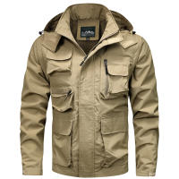 Chaqueta de Nylon para Hombres CHAIFENKO Abrigo Ligero con Múltiples Bolsillos - details 4
