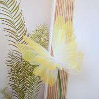 2025 50/65cm mariposa Artificial gasa gigante Color degradado mariposa falsa al aire libre hilo de seda 3D mariposa accesorios de fotografía - details 11