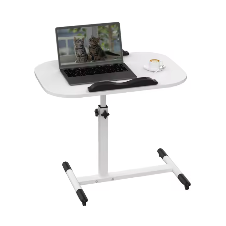 Rcynview Mesa de Escritorio Plegable Portátil Altura Ajustable Estilo Moderno con Cajón Utility - 1