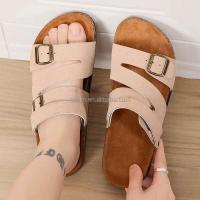 Nuevas zapatillas de corcho universales americanas para hombres y mujeres, talla 46, cómodo diseño de hebilla, sandalias deslizantes de verano, famosas - details 6