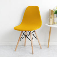 Funda de silla de concha de Color sólido, fundas elásticas baratas para sillas con respaldo corto, fundas de asiento de comedor impresas para el hogar, Bar, Hotel, fiesta y banquete - details 11