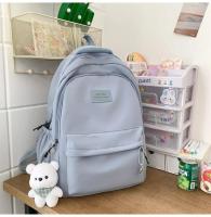Mochila japonesa grande para estudiantes, sencilla y versátil, material de poliéster unisex, decoración de muñecas - details 19