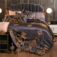Juego de cama de alta gama, jacquard, tamaño king, juego de cama de boda europeo de lujo - details 5