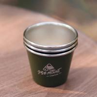 Mini taza de camping de acero inoxidable, 4-1 piezas, 50 ml, adecuada para VIE al aire libre, cerveza, vino, café, té, leche, bebidas, agua, - details 15
