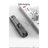 Linterna LED Recargable USB Impermeable, Zoom para Pesca y Caza, Luz Blanca de 800lm o Más, Material de Aluminio, Hecha en China - details 12
