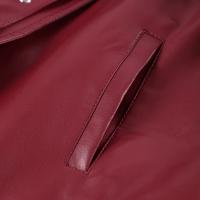 Chaqueta de Cuero Casual para Mujer Manga Larga, Pecho Ancho, Cinturón, Moda Otoño 2024 - details 5