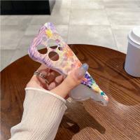 Funda de iPhone 15 Pro Max Pintura al Óleo de Luz Azul Arco Iris Flor Mariposa - details 53