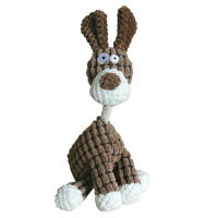 Juguete De Perro En Forma De Burro Tela De Corduroy Masticable Con Silbato Almohadilla De Hueso Para Entrenamiento De Mascotas Accesorios Para Perros - details 1