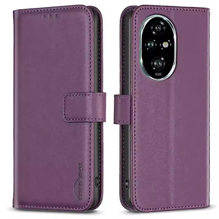 Para Honor 200 Pro 5G Funda de Teléfono con Tapa de Cuero PU tipo Cartera - 1