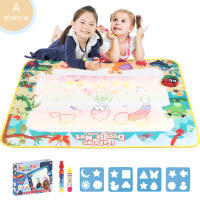 80x60CM Kids Coloring Doodle Magic Water Drawing Mat with Reusable Magic Pens Montessori Painting Board Educational Toys Gifts - details 6